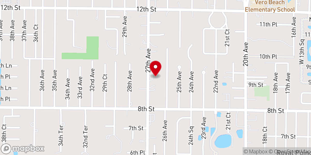 Map showing location of Redeemer Lutheran Church, LCMS
