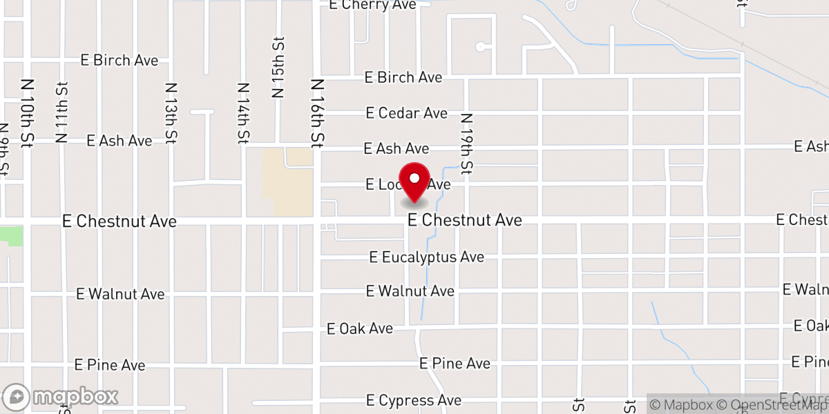 Map showing location of Trinity Christian Ministries