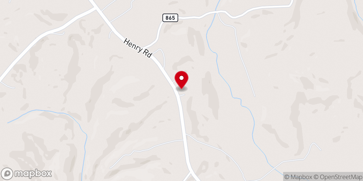 Map showing location of Twin Oaks Baptist Church