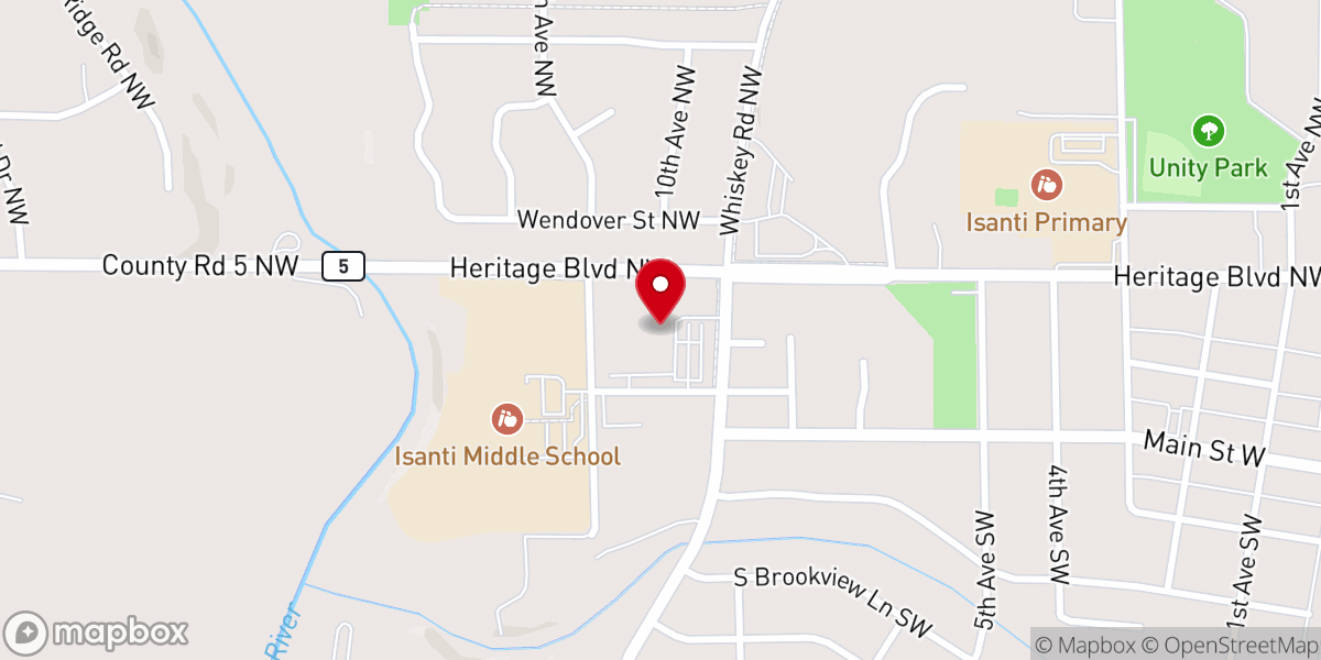 Map showing location of St. Elizabeth Ann Seton Catholic Church
