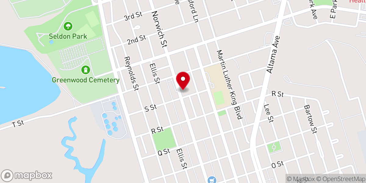 Map showing location of New Vision for Life Church