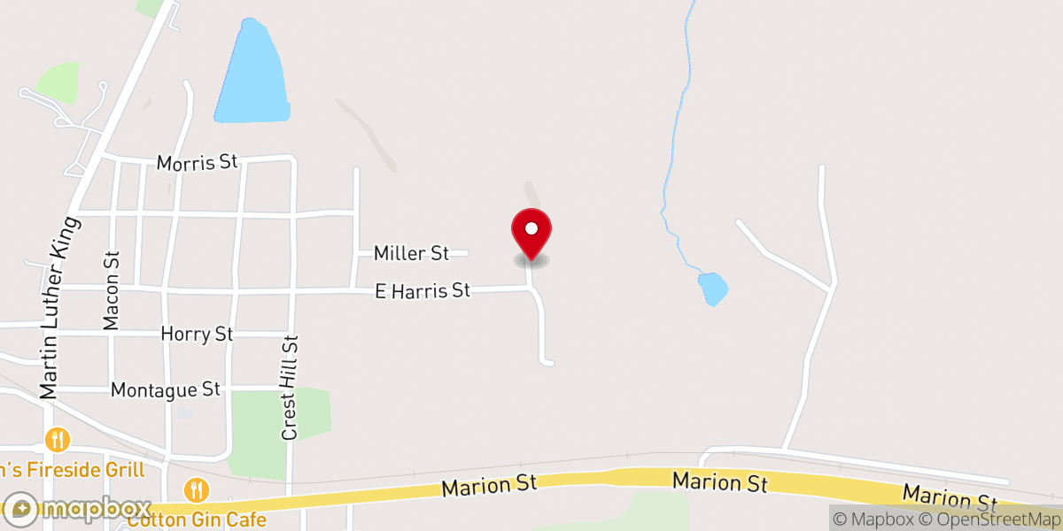 Map showing location of Bethel Temple Apostolic Holiness Church