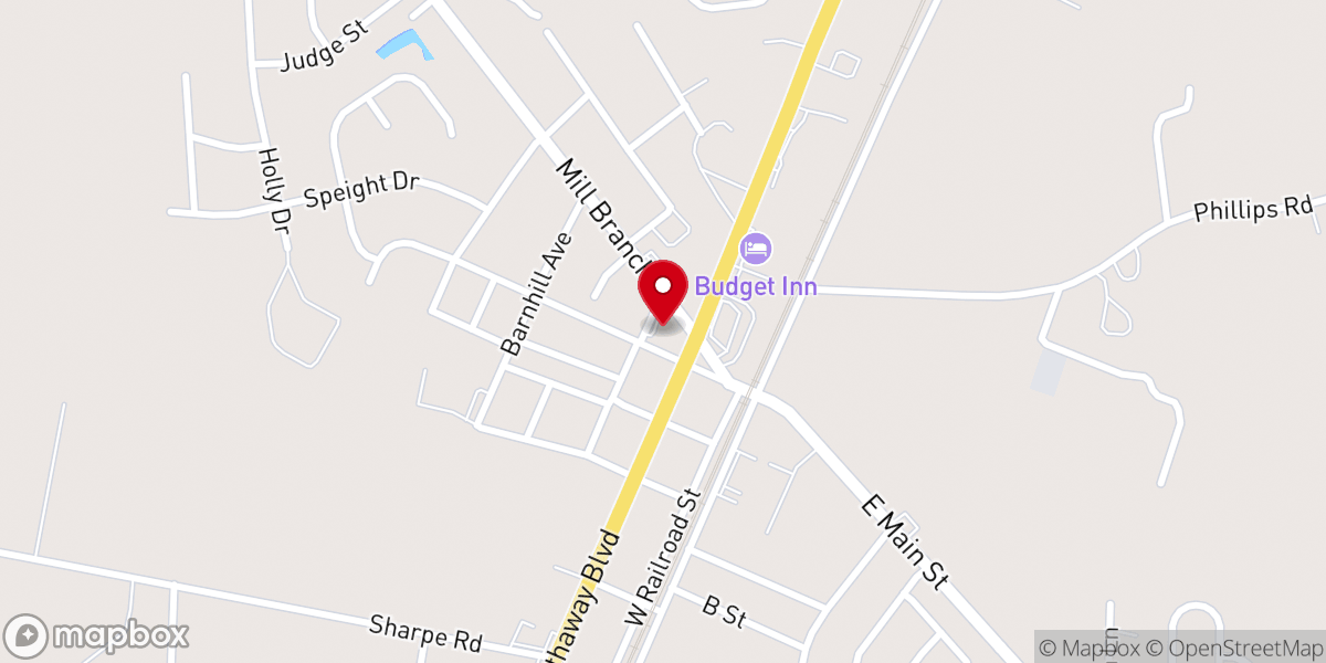 Map showing location of Iglesia Hispana Fe Viva
