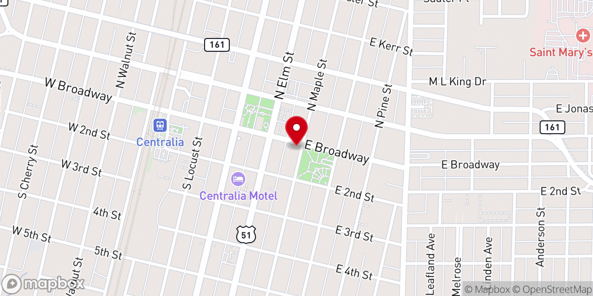 Map showing location of First Church of Christ Scientist
