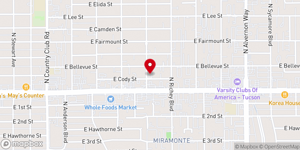 Map showing location of The Potter's House Christian Fellowship Ministries