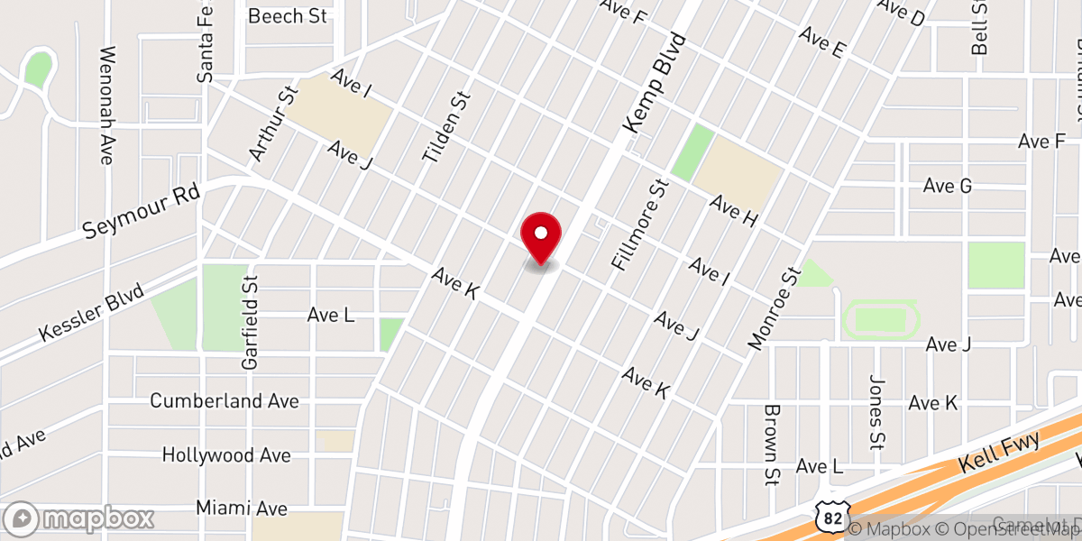 Map showing location of Floral Heights Assembly of God Church