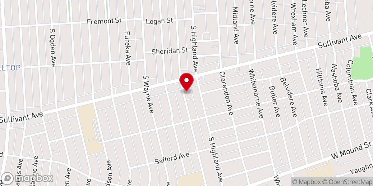 Map showing location of Wounded Heart Christian Ministries