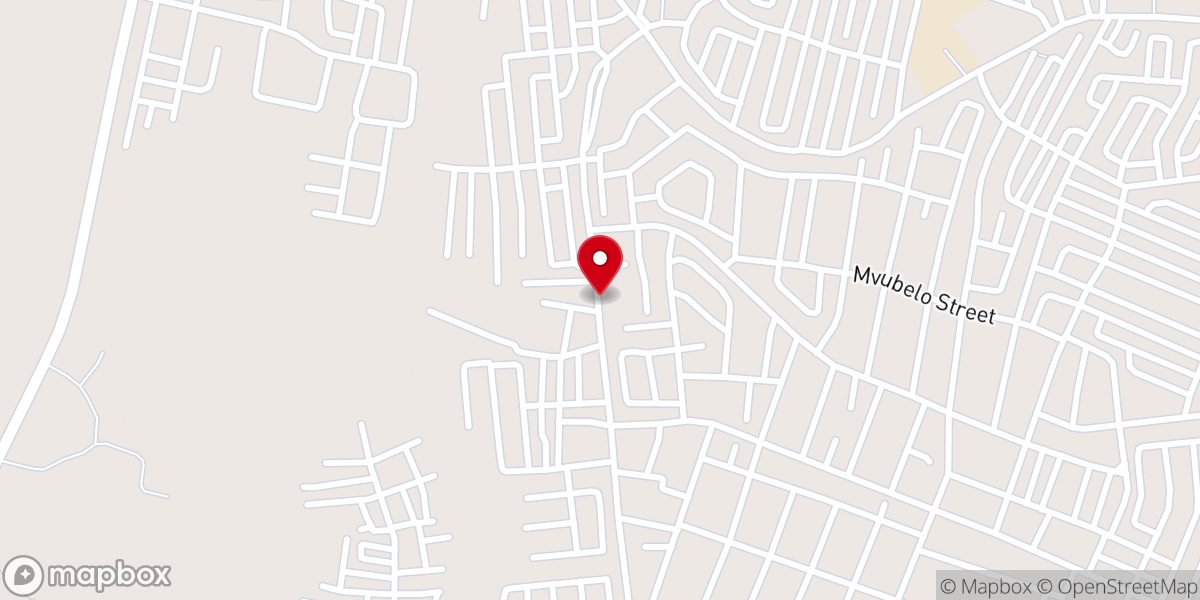 Map showing location of Apostolic Faith Church of Portland Oregon, Witbank Branch