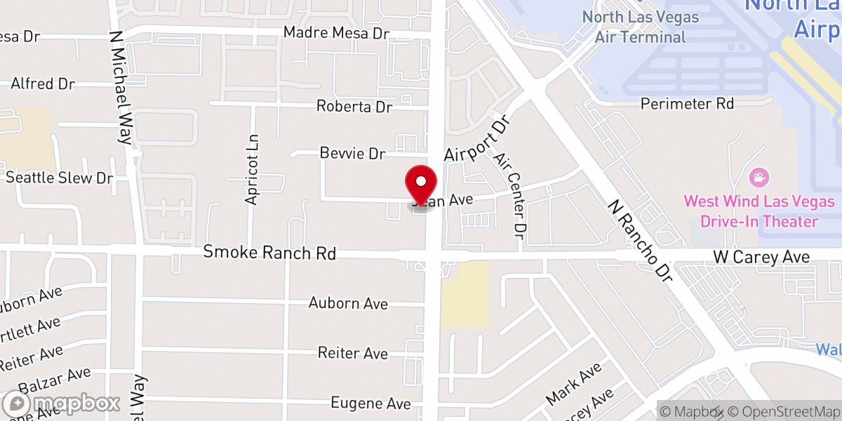 Map showing location of Gethsemani Missionary Baptist Church