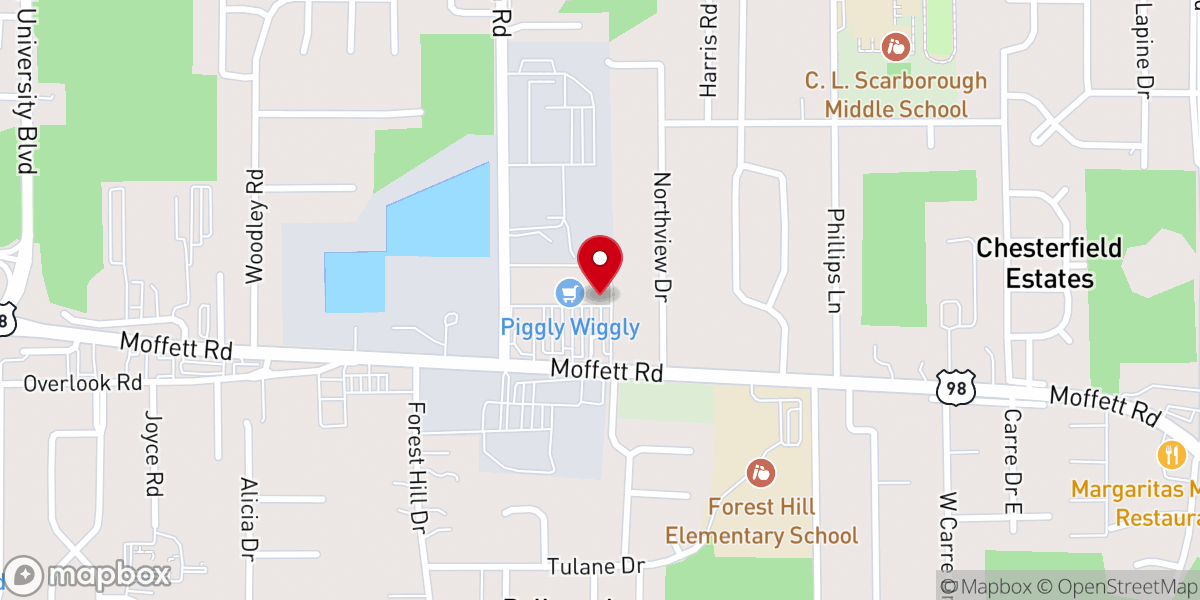 Map showing location of Right Way Christian Center Church