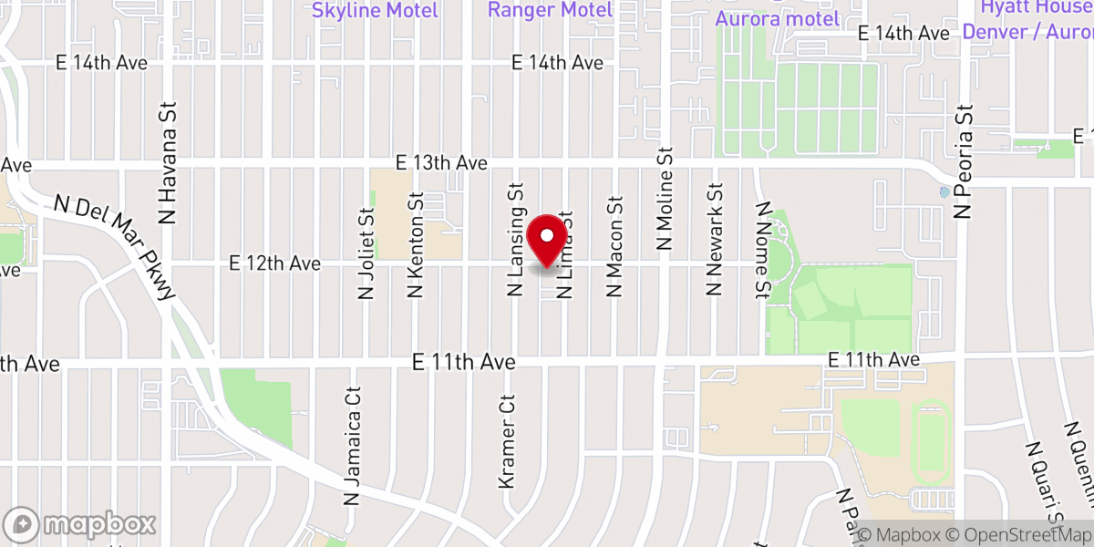 Map showing location of Peaceful Rest Baptist Church