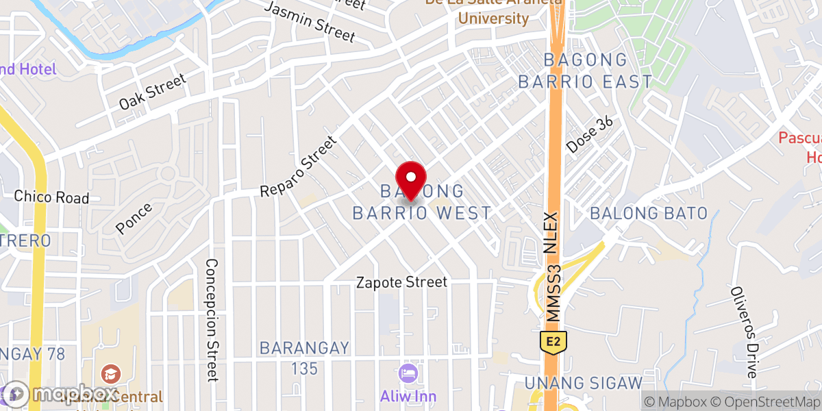 Map showing location of Birhen ng Lourdes Parish Church - Bagong Barrio West, Caloocan City (Diocese of Kalookan)