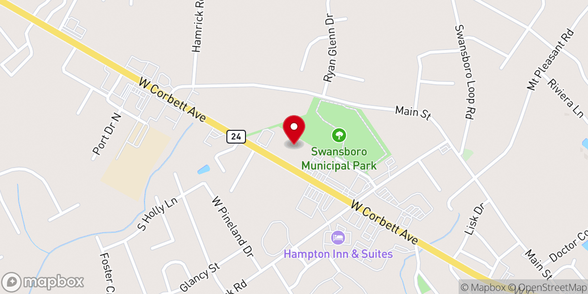 Map showing location of White Oak Ecumenical Outreach Ministries