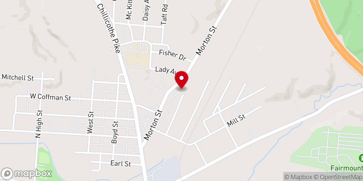 Map showing location of Crosspoint Bible Fellowship