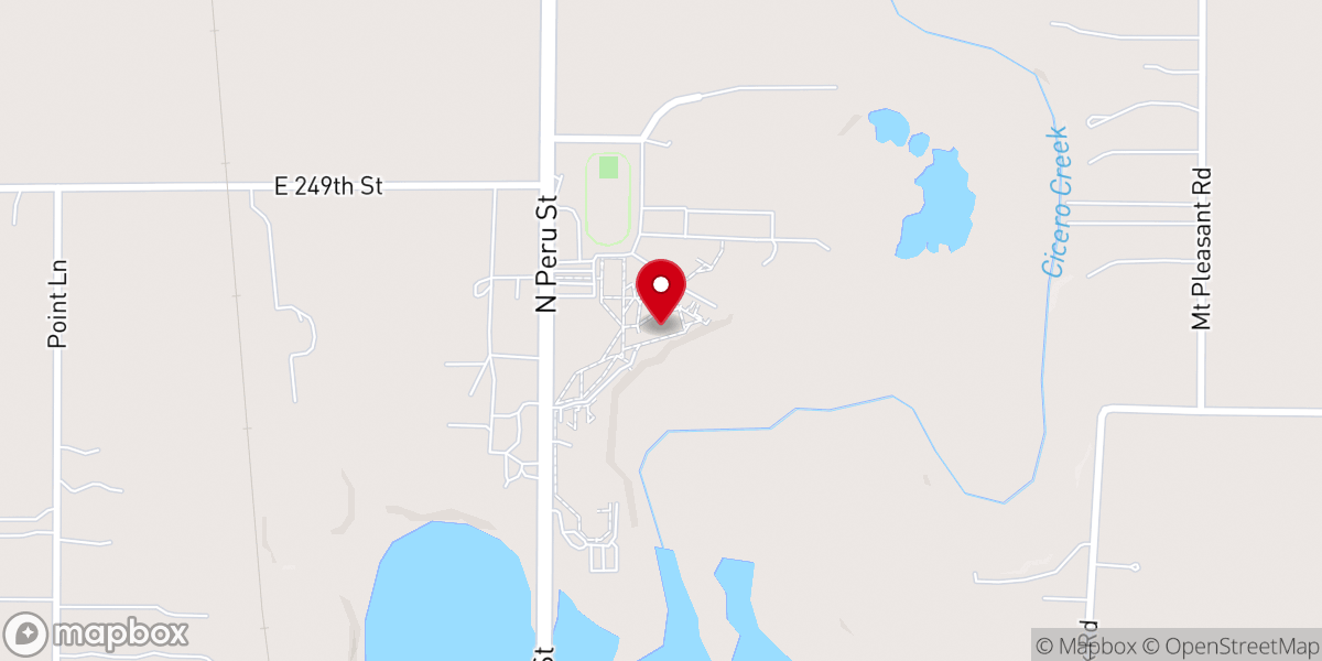 Map showing location of Indiana Academy