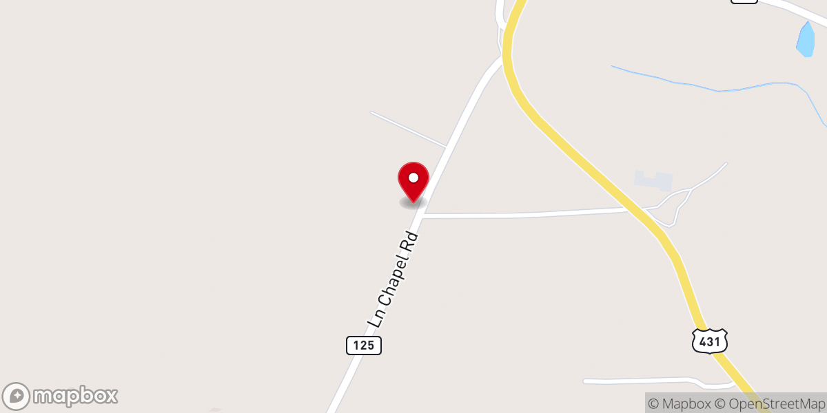 Map showing location of Lanes Chapel