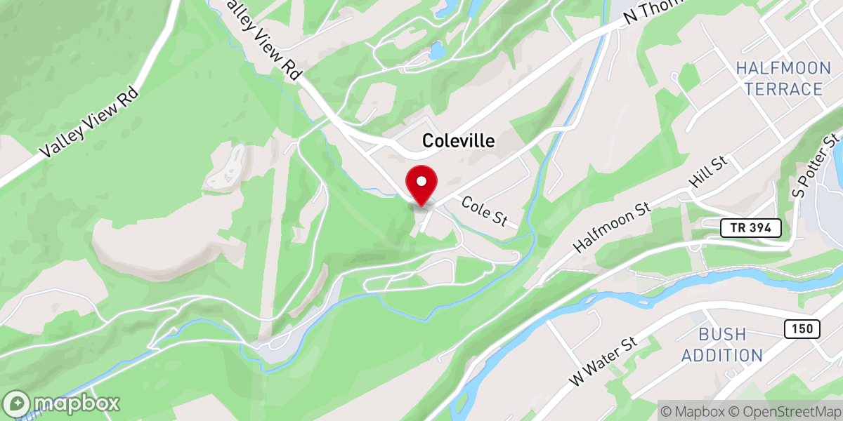Map showing location of Wesleyan Church