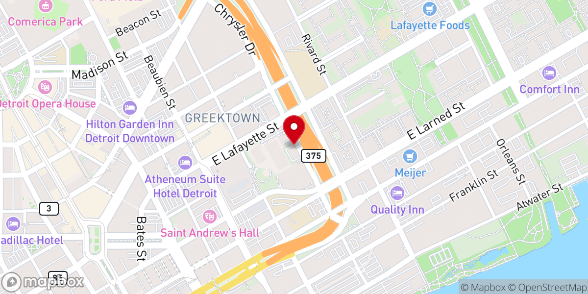 Map showing location of Holy Family