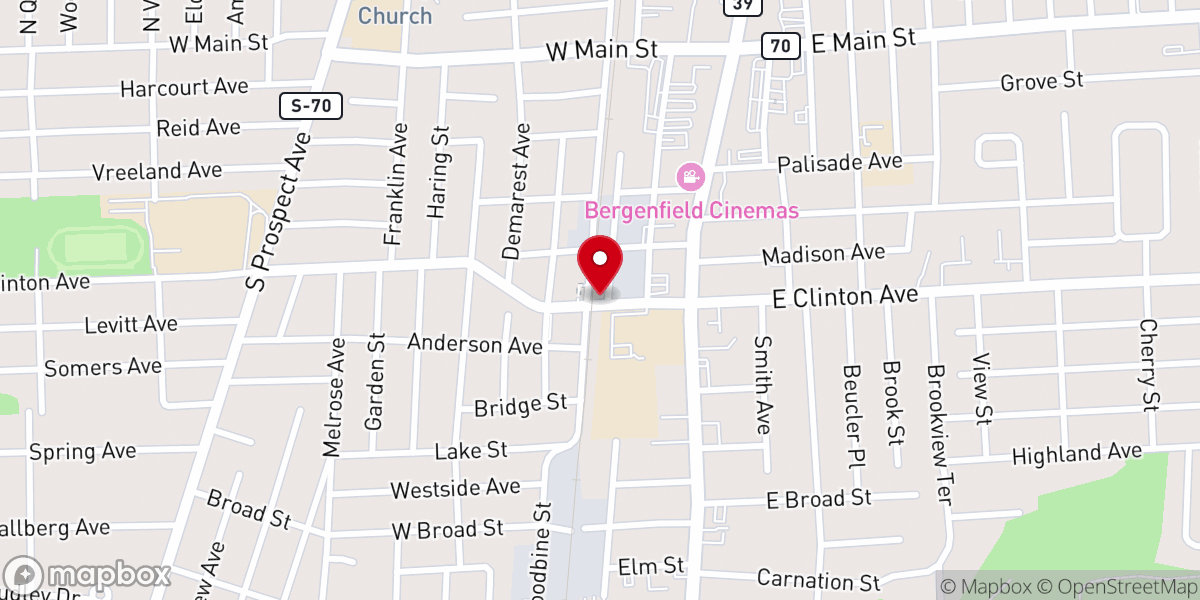 Map showing location of Blue Ocean Church