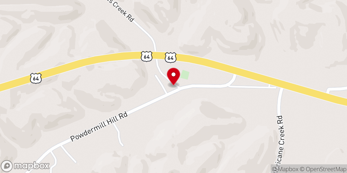 Map showing location of Choates Creek United Methodist Church