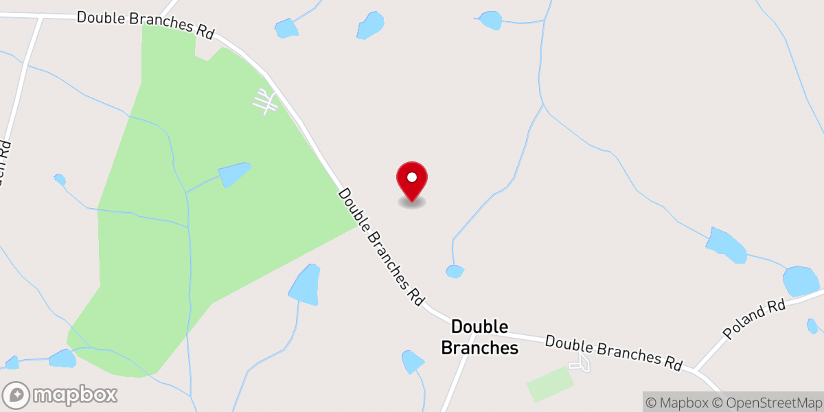 Map showing location of New Work Baptist Church