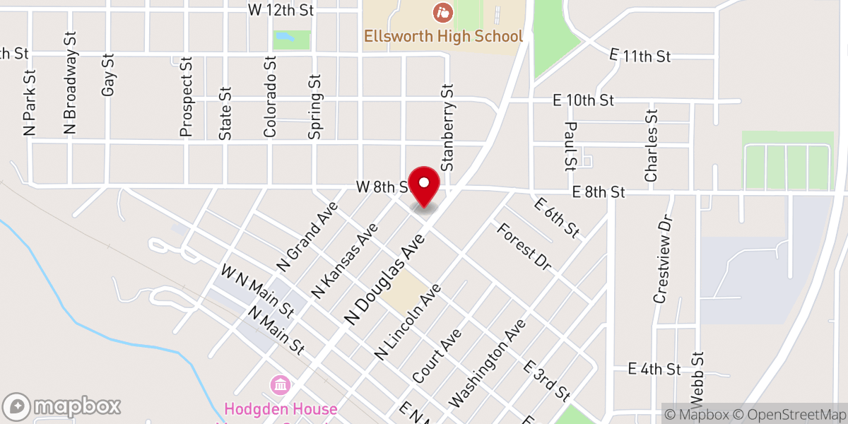 Map showing location of Holy Apostles Episcopal Church