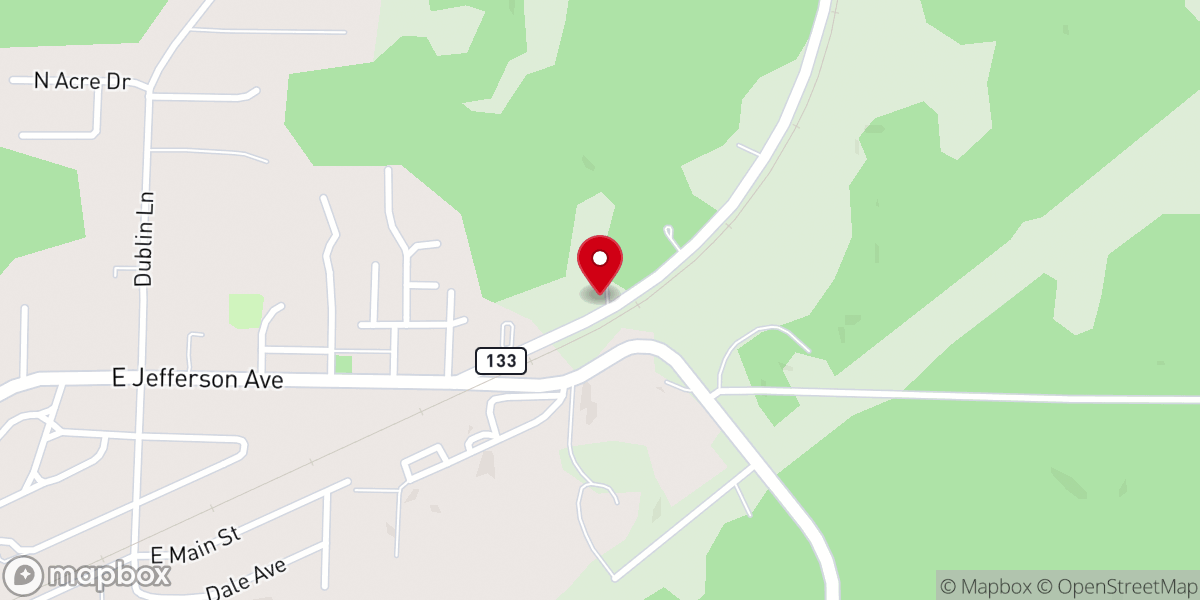 Map showing location of First Christian Church of Richland