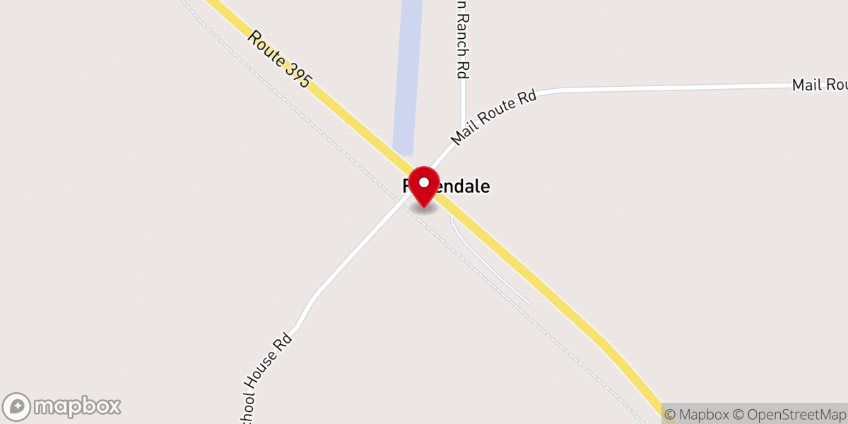 Map showing location of Ravendale