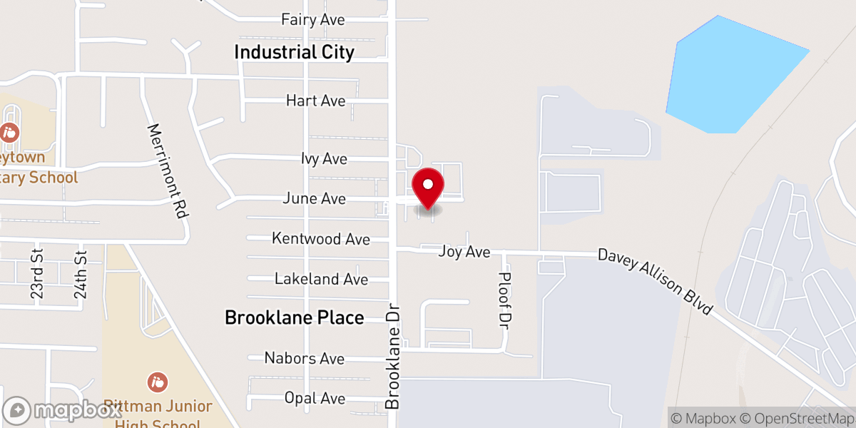 Map showing location of Open Heaven Ministries Inc