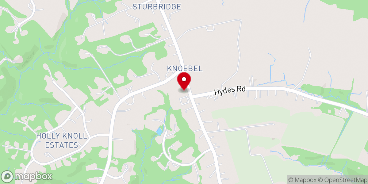 Map showing location of St. John's Lutheran Church and School