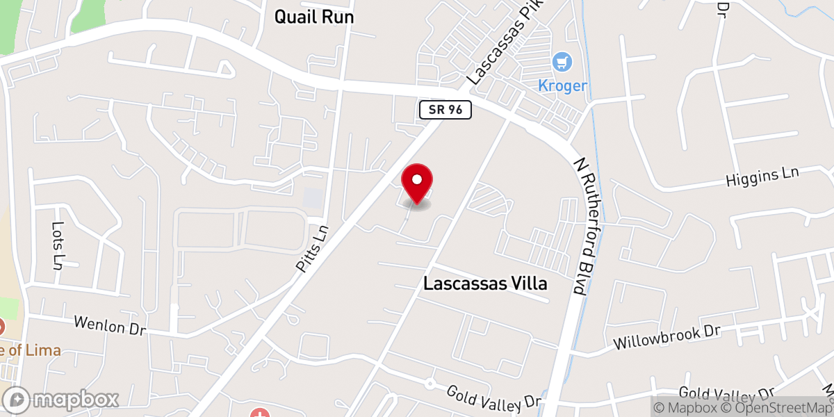 Map showing location of Centerpointe Apostolic Church