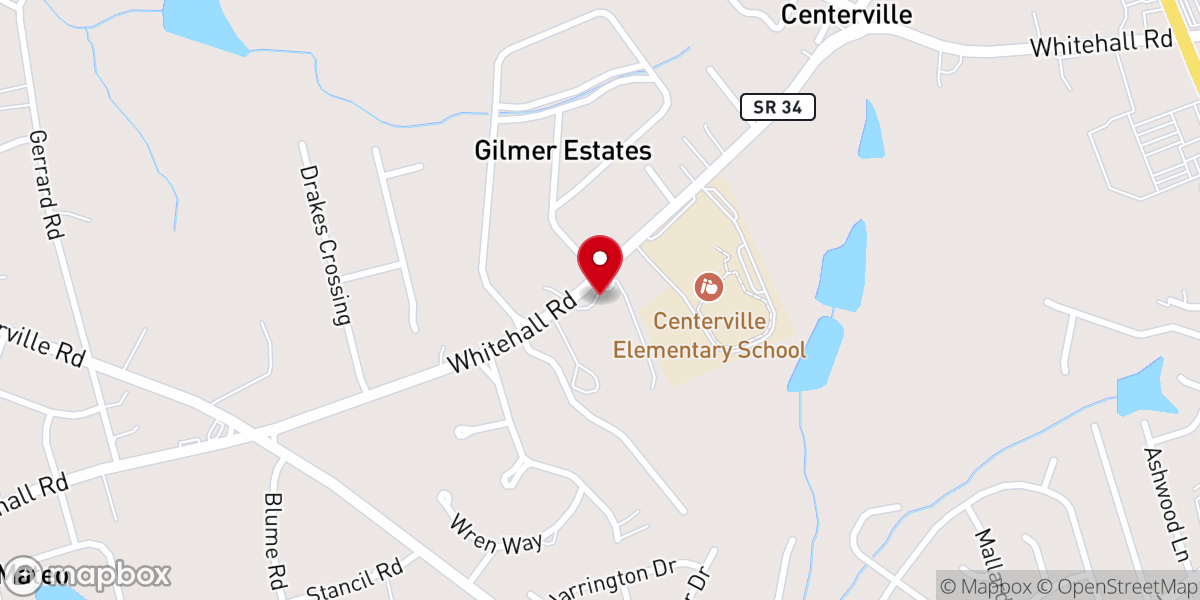 Map showing location of Grace Fellowship Church
