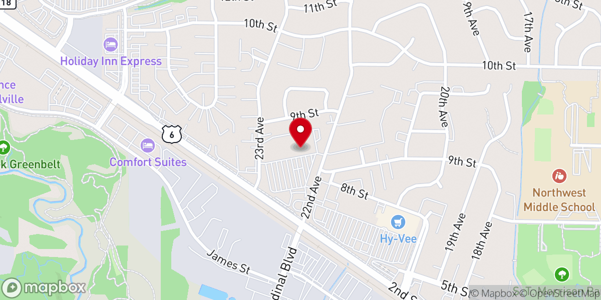 Map showing location of LIFEchurch Coralville