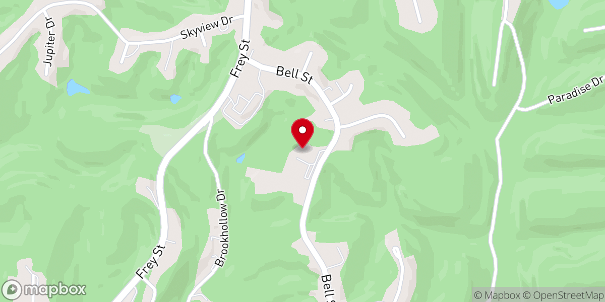 Map showing location of St. Martha's Catholic Church