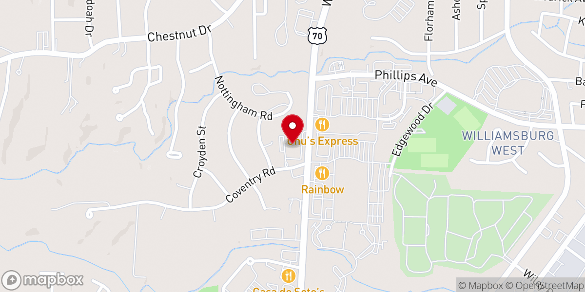 Map showing location of Hayworth Wesleyan Church