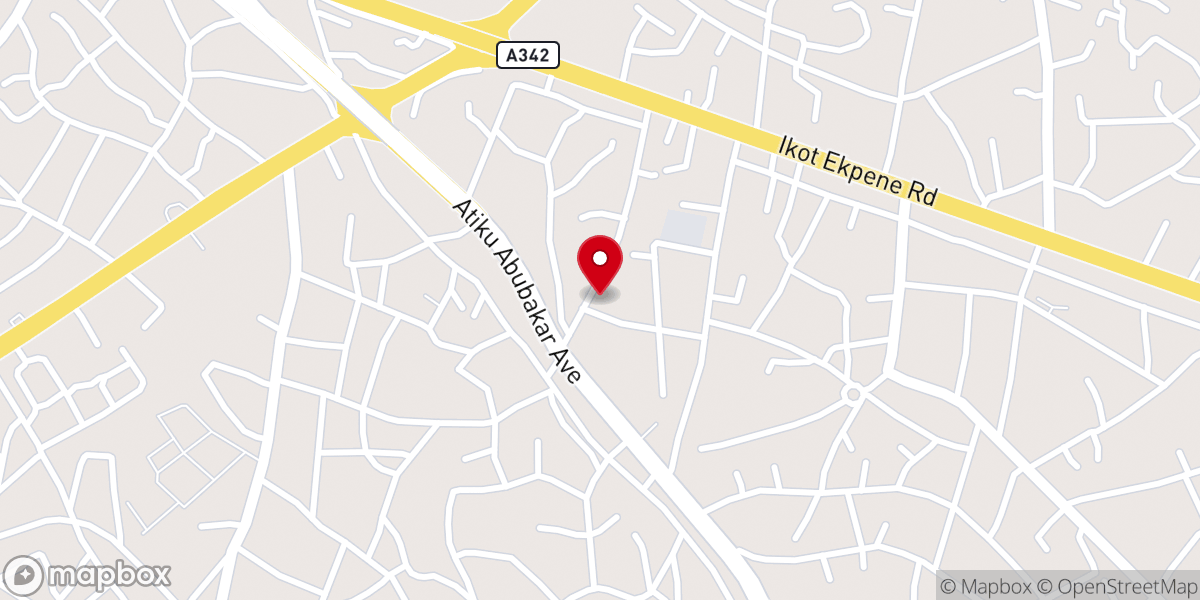 Map showing location of Church Of God Mission Int'l Akwa Ibom Bishopric
