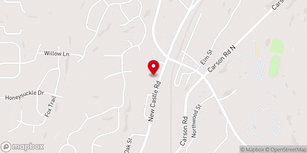 Map showing location of St. Luke AME Church