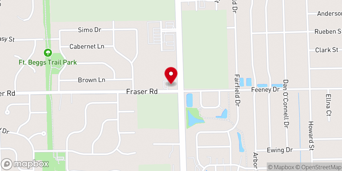 Map showing location of Plainfield Congregational UCC