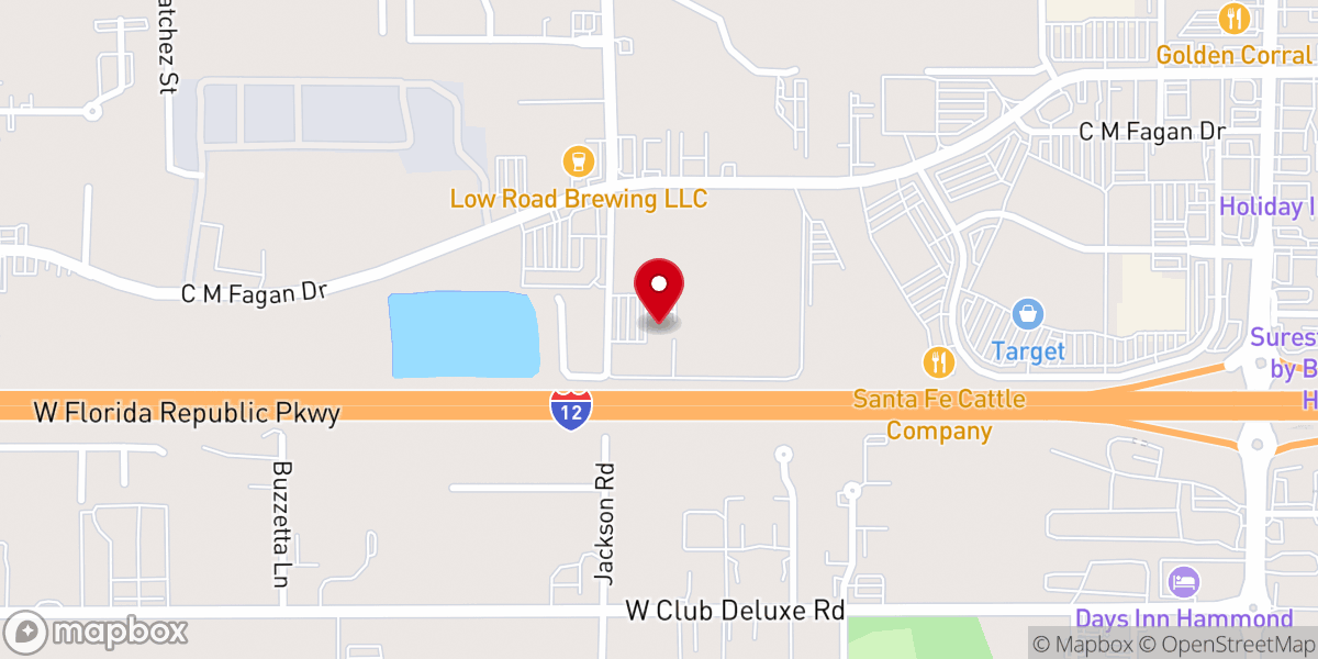 Map showing location of Woodland Park Baptist Church