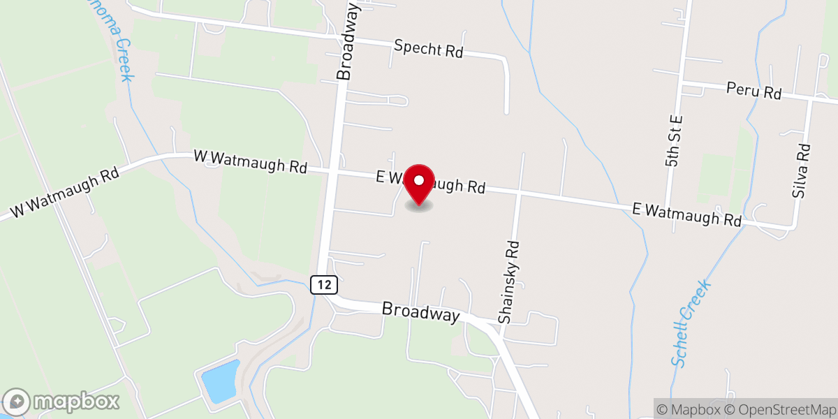 Map showing location of Sonoma Alliance Church