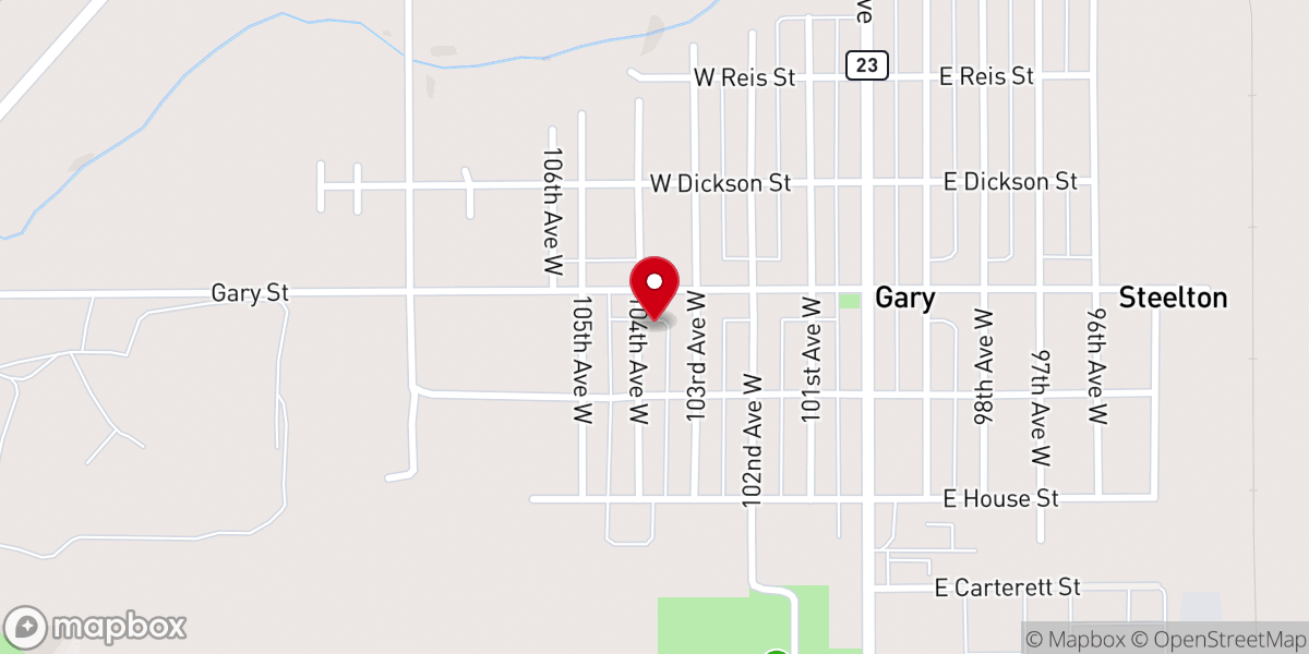 Map showing location of St. George Serbian Orthodox Church