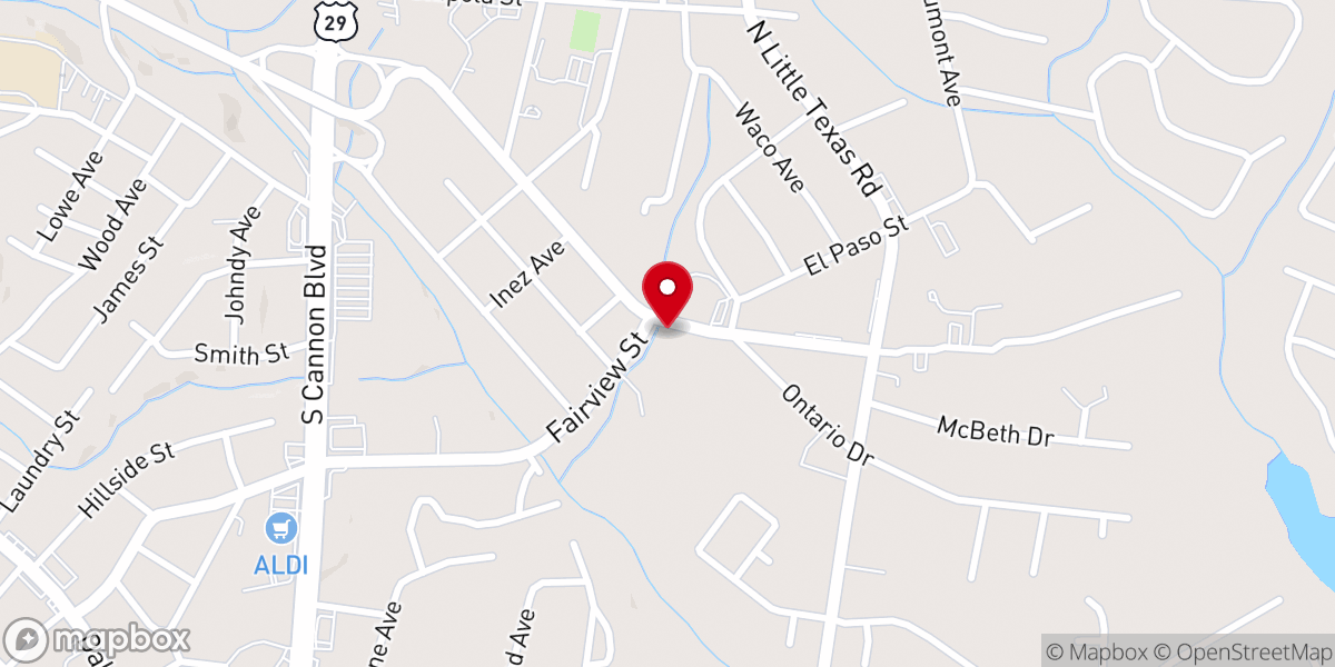 Map showing location of Iglesia Cristiana Libertad