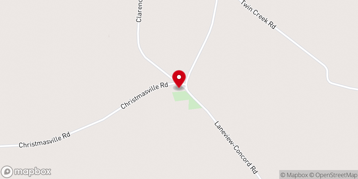 Map showing location of Davidson Chapel CP Church