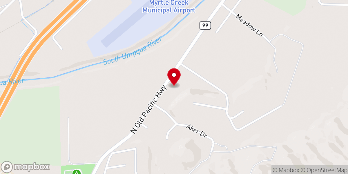 Map showing location of Mountain View Memorial Chapel