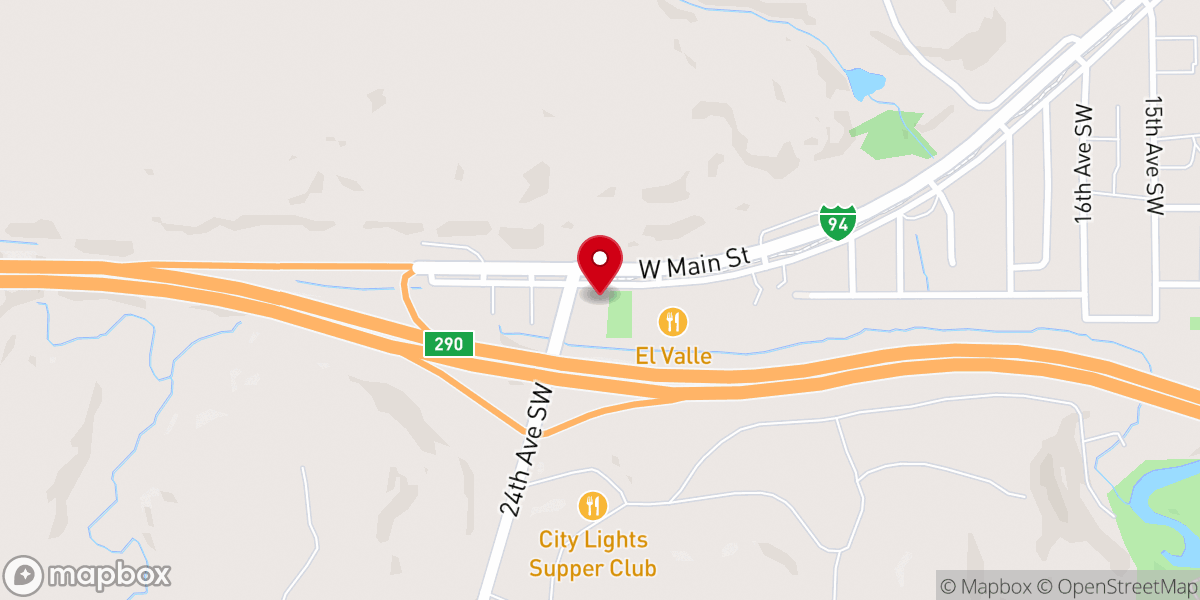 Map showing location of Grace Free Lutheran Church