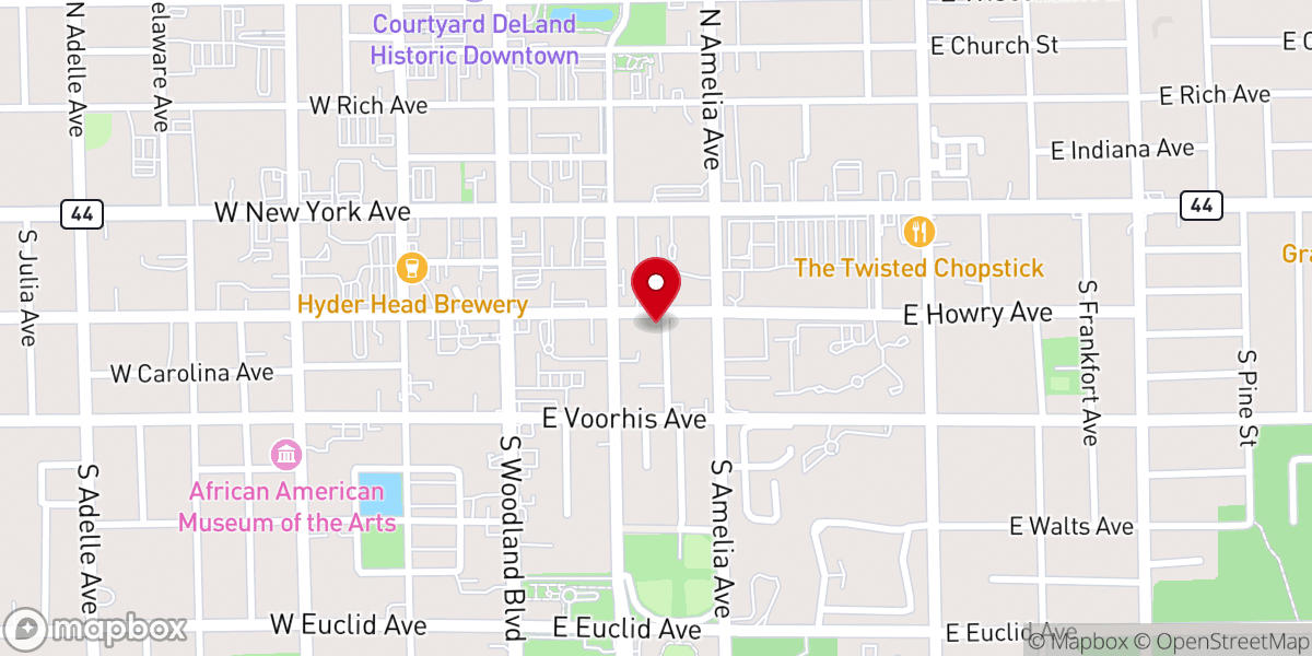 Map showing location of Bethel AME Church