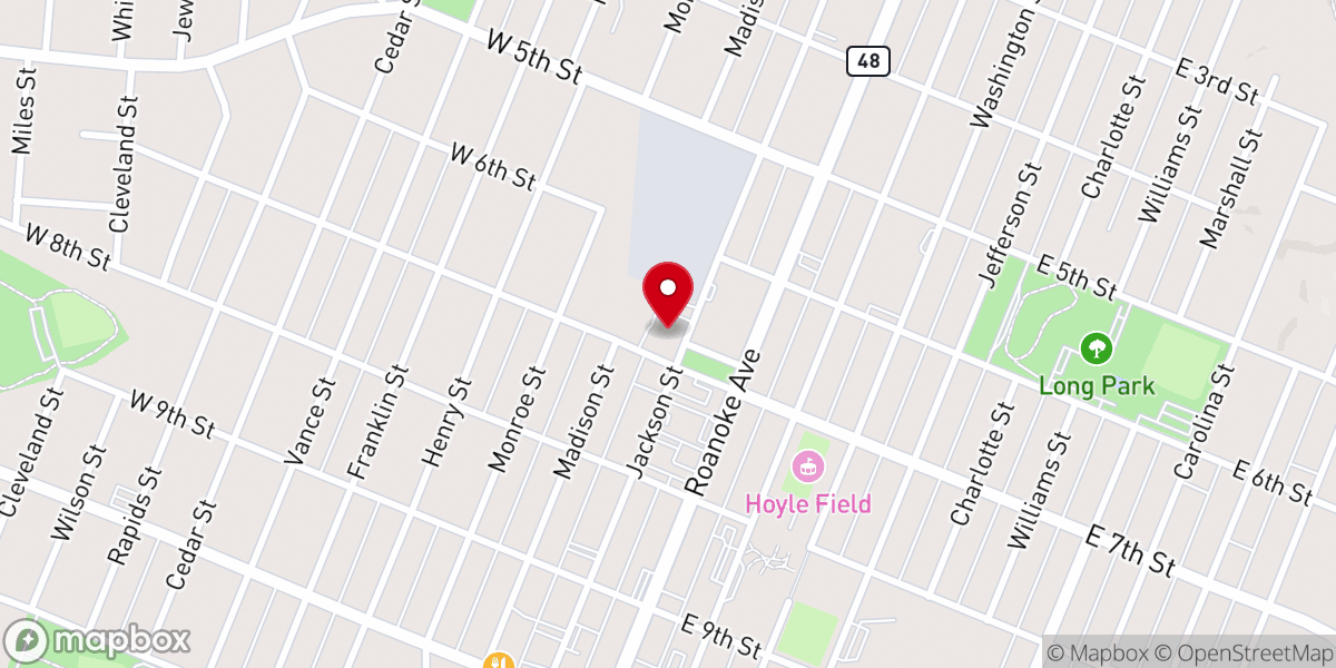 Map showing location of New Testament Christian Church | Roanoke Rapids, NC