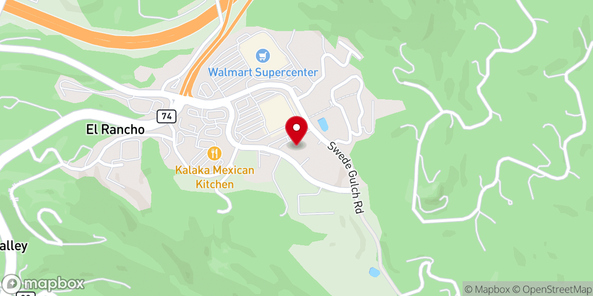 Map showing location of Lookout Mountain Community Church