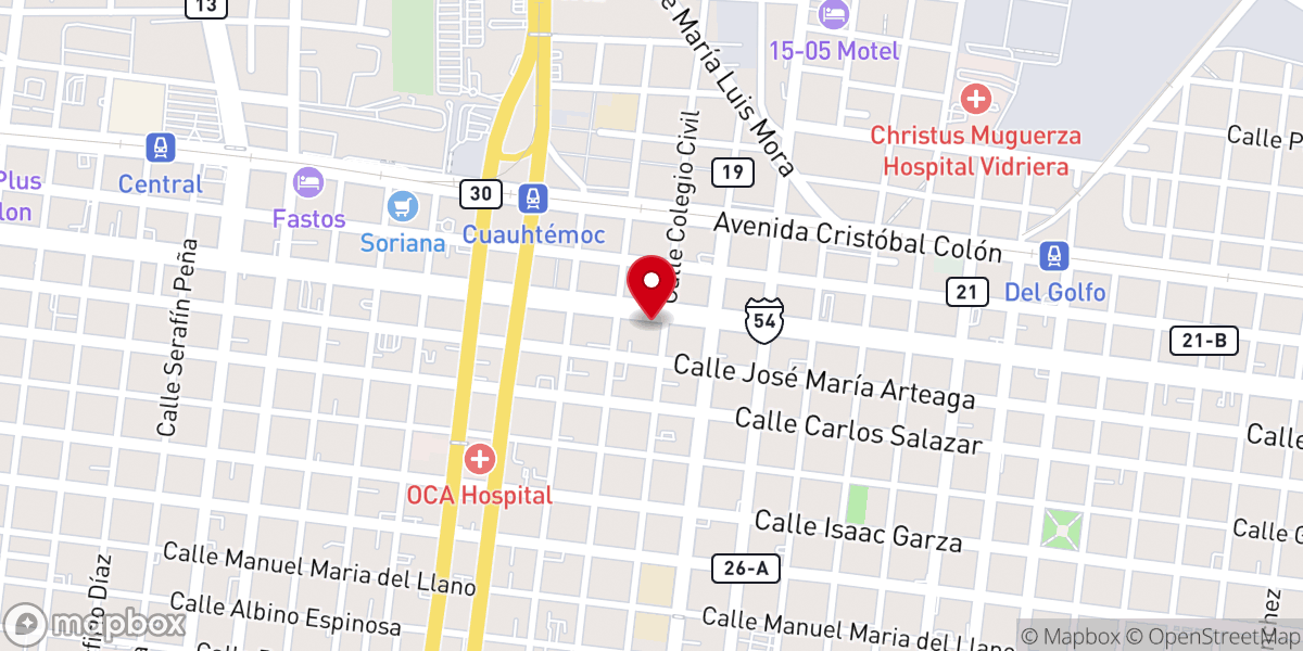 Map showing location of SANTUARIO CATOLICO DE LA SANTISIMA TRINIDAD
