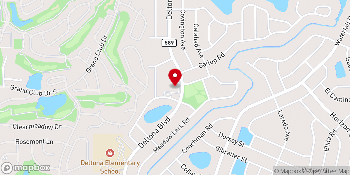Map showing location of St Andrew's Episcopal Church
